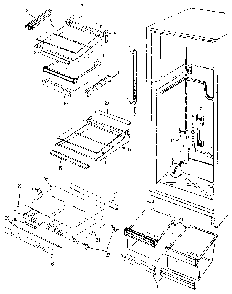 Shelves & Accessories Diagram and Parts List for JRT196B MAJ55A Jenn-Air Refrigerator
