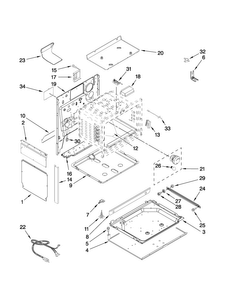 Chassis Parts Diagram and Parts List for MGS5775BDQ20  Maytag Range