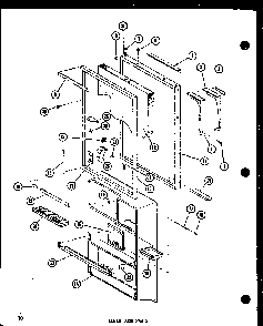 Lower Door Parts Diagram and Parts List for TC18E-L-P74660-14WL  Amana Refrigerator