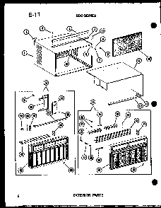 Section 13 Diagram and Parts List for 215-3EW P55417-26R Amana Air Conditioner