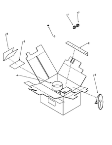 Common Vent Kits Diagram and Parts List for HAC1PS09 P1204221F Amana Air Conditioner