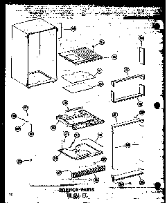 Section 21 Diagram and Parts List for TD20W-P60303-62W  Amana Refrigerator