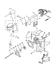 Upper Unit Parts Diagram and Parts List for JB36SSFXLA01  Jenn-Air Refrigerator