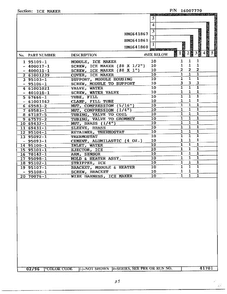 Ice Maker Page 2 Diagram and Parts List for 641861  Admiral Refrigerator