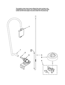 Fill And Overfill Parts Diagram and Parts List for MDBH955AWS3  Maytag Dishwasher