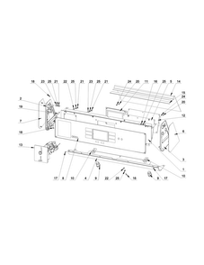 Control Panel Parts Diagram and Parts List for MXS25PDATS  Maytag Washer
