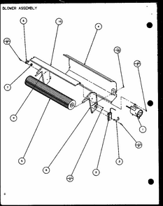 Blower Assembly (ptc09300e/p9999708r) (ptc09400e/p9806708r) (ptc09300ec/p9811708r) (ptc09400ec/p9872408r) Diagram and Parts List for PTC12400EC P9872429R Amana Air Conditioner