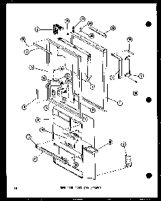 Lower Door Parts Diagram and Parts List for TM14D-P73953-21W  Amana Refrigerator