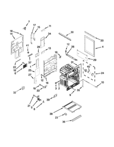 Chassis Parts Diagram and Parts List for MET8820DS03  Maytag Range
