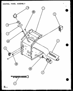 Control Panel Assembly (pth12300e/p9806815r) (pth12400e/p9806915r) (pth12300ec/p9811815r) (pth12400ec/p9872315r) Diagram and Parts List for PTH09400F P1102701R Amana Air Conditioner