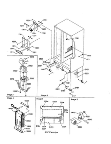 Drain Systems/rollers/evaporator Diagram and Parts List for SRI21VE-P1315601WE  Amana Refrigerator