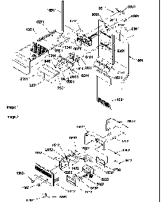 Ice Maker/control Assy Diagram and Parts List for SRD522VW-P1320301WW  Amana Refrigerator