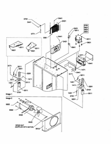 Top Hinge/condenser/compressor Area Diagram and Parts List for S148CA01-P1305502W  Amana Refrigerator