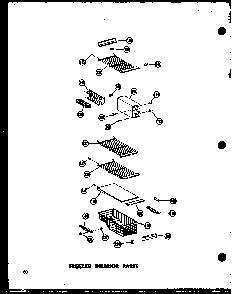 Freezer Interior Parts Diagram and Parts List for SD19W-C-P60340-36WC  Amana Refrigerator