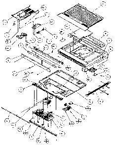 Divider Block Diagram and Parts List for TS18RB-P1158403W  Amana Refrigerator