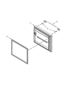 Freezer Door Parts Diagram and Parts List for MBL1957DEM00  Maytag Refrigerator