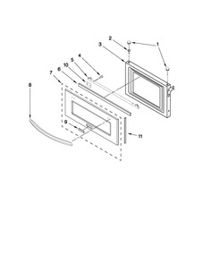 Part Location Diagram of W10314607 Whirlpool PAD-DOOR