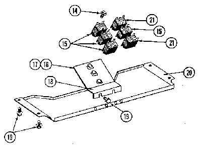 Control Panel Diagram and Parts List for DU598  Jenn-Air Dishwasher