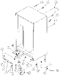 Drain And Rollers Diagram and Parts List for 36051-P1122003W  Amana Refrigerator