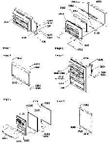 Door Assemblies And Handles Diagram and Parts List for TZI18V2E-P1319001WE  Amana Refrigerator