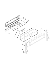 Control Panel Parts Diagram and Parts List for MGT8720DE05  Maytag Range