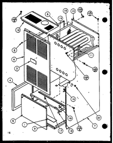 Section 8 Diagram and Parts List for GHI115A50 P6983125F Amana Heater