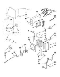 Upper Unit Parts Diagram and Parts List for JS48SEDUEA02  Jenn-Air Refrigerator