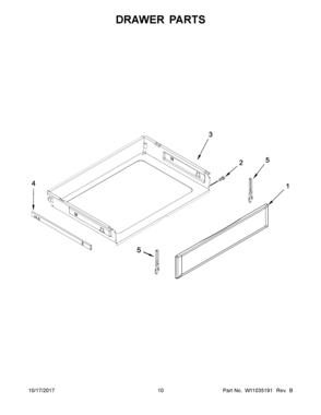 06 - DRAWER PARTS Diagram and Parts List for YMER8800FB0  Maytag Range