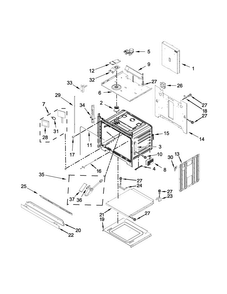 Oven Parts Diagram and Parts List for JJW3430DB00  Jenn-Air Wall Oven