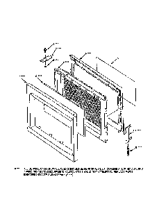 Door Diagram and Parts List for 56566300690  Kenmore Microwave