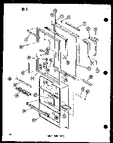Lower Door Parts Diagram and Parts List for TC18F-G-P75288-5WG  Amana Refrigerator