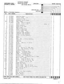 Automatic Washer Page 2 Diagram and Parts List for 6638A  Norge Washer