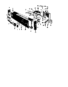 Control Panel Diagram and Parts List for DCR-225-1C-OM  Caloric Dishwasher