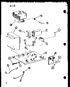 Section 3 Diagram and Parts List for CRRL-5D P75590-6M Amana Microwave