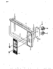 Control Panel Diagram and Parts List for CM52  Crosley Microwave
