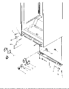 Cabinet Bottom Diagram and Parts List for GTG21B2L-P1193001WL  Amana Refrigerator