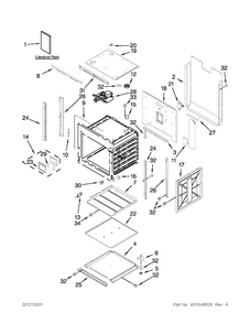 Oven Parts Diagram and Parts List for JJW3430WP02  Jenn-Air Wall Oven