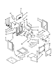 Chassis Parts Diagram and Parts List for MER8772WB1  Maytag Range