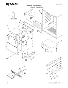 Part Location Diagram of W10299216 Whirlpool ENERGY GUIDE