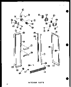 Interior Parts Diagram and Parts List for SRI19W-AG-P60340-24WG  Amana Refrigerator