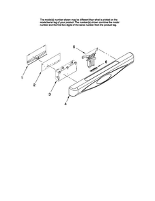 Control Panel And Latch Parts Diagram and Parts List for MDB7851AWQ0  Maytag Dishwasher
