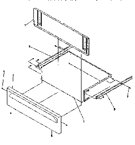 Storage Door Diagram and Parts List for ARG7600L-P1143321NL  Amana Range