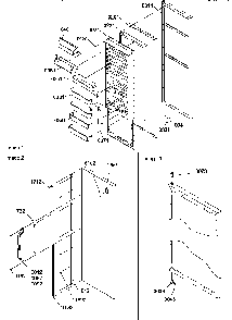 Refrigerator Door Diagram and Parts List for SX322S2L-P1313801WL  Amana Refrigerator