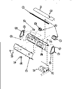 Graphic Panel, Control Mounting Plate And Controls Diagram and Parts List for LW8252W2 PLW8252W2B Amana Washer