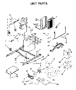 Unit Parts Diagram and Parts List for 1064651335710  Kenmore Refrigerator