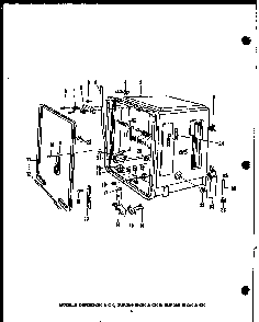 Section 2 Diagram and Parts List for DCR-225-1C-OK  Caloric Dishwasher