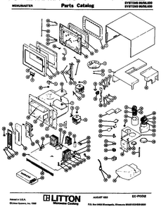 Replacement Parts Diagram and Parts List for 80 56500 Amana Microwave