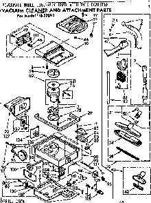 Unit Parts Diagram and Parts List for 11622892  Kenmore Canister Vacuum