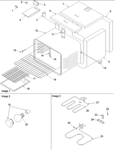 Cavity Diagram and Parts List for ARDS802E-P1131941NE  Amana Range
