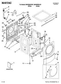 Part Location Diagram of W10176969 Whirlpool USE & CARE GUIDE
